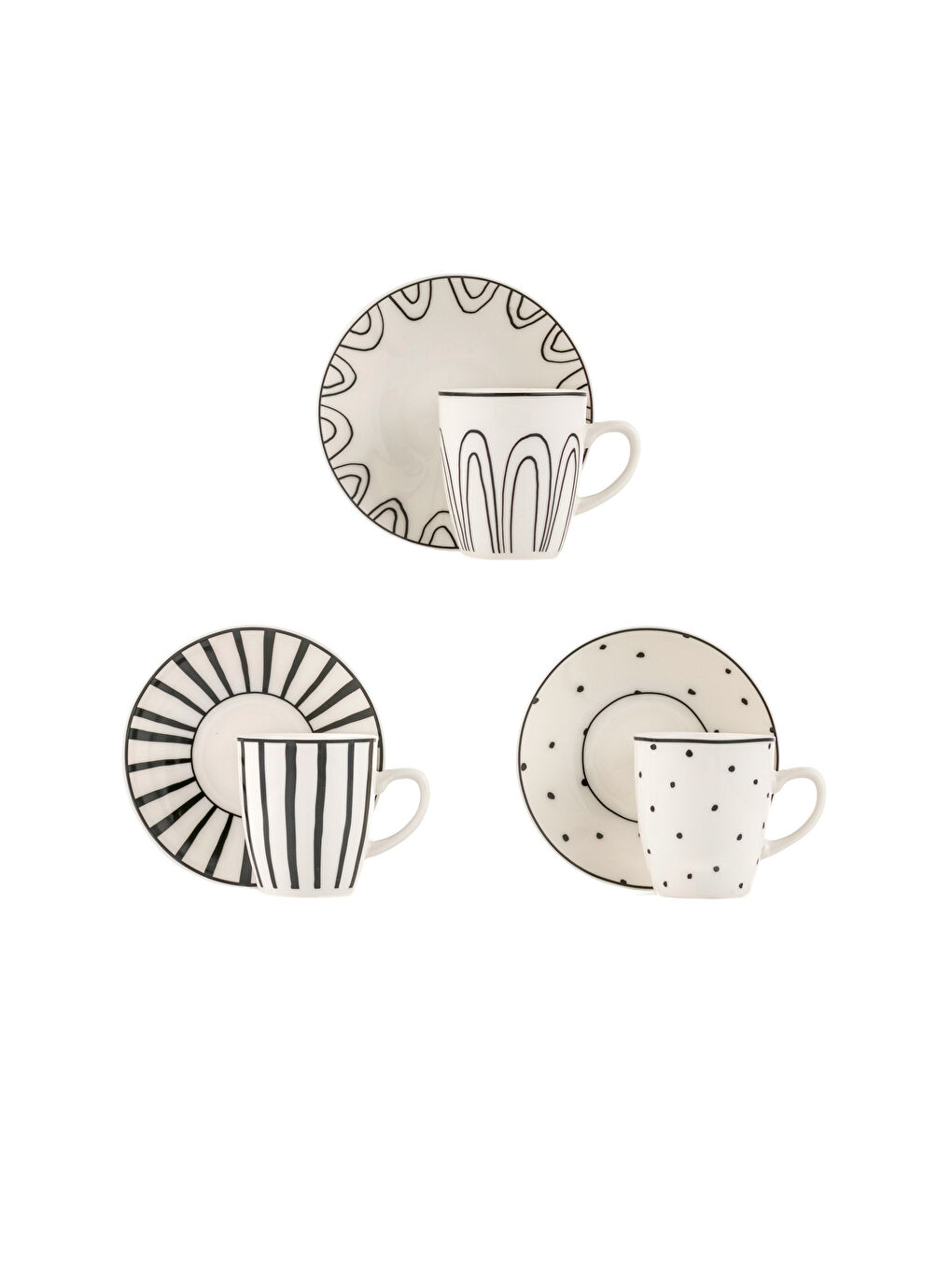 BLACK Coffee Cup Set-4