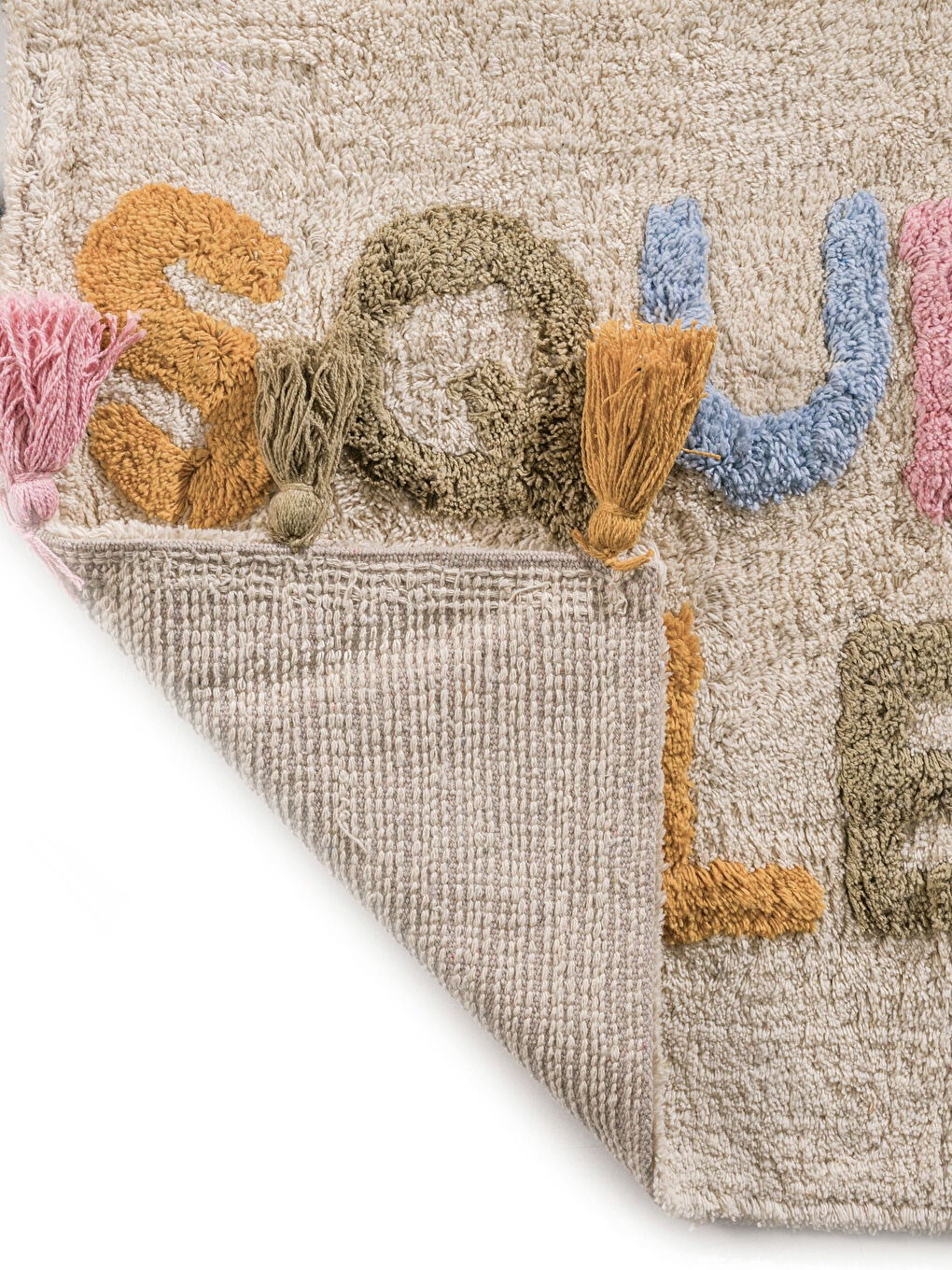 LCW HOME Embroidered Text Bath Mat 50x80 cm -W59777Z8-F9C