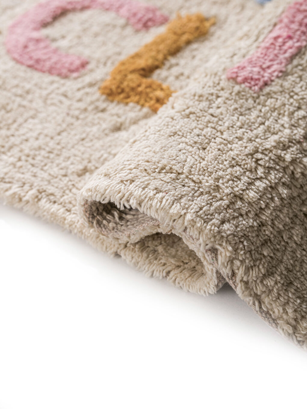 LCW HOME Embroidered Text Bath Mat 50x80 cm -W59777Z8-F9C