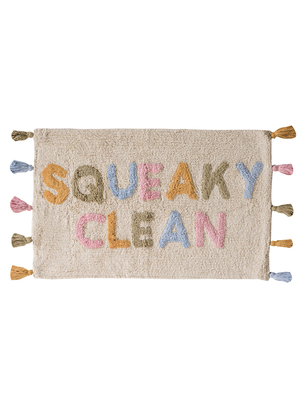 LCW HOME Embroidered Text Bath Mat 50x80 cm -W59777Z8-F9C