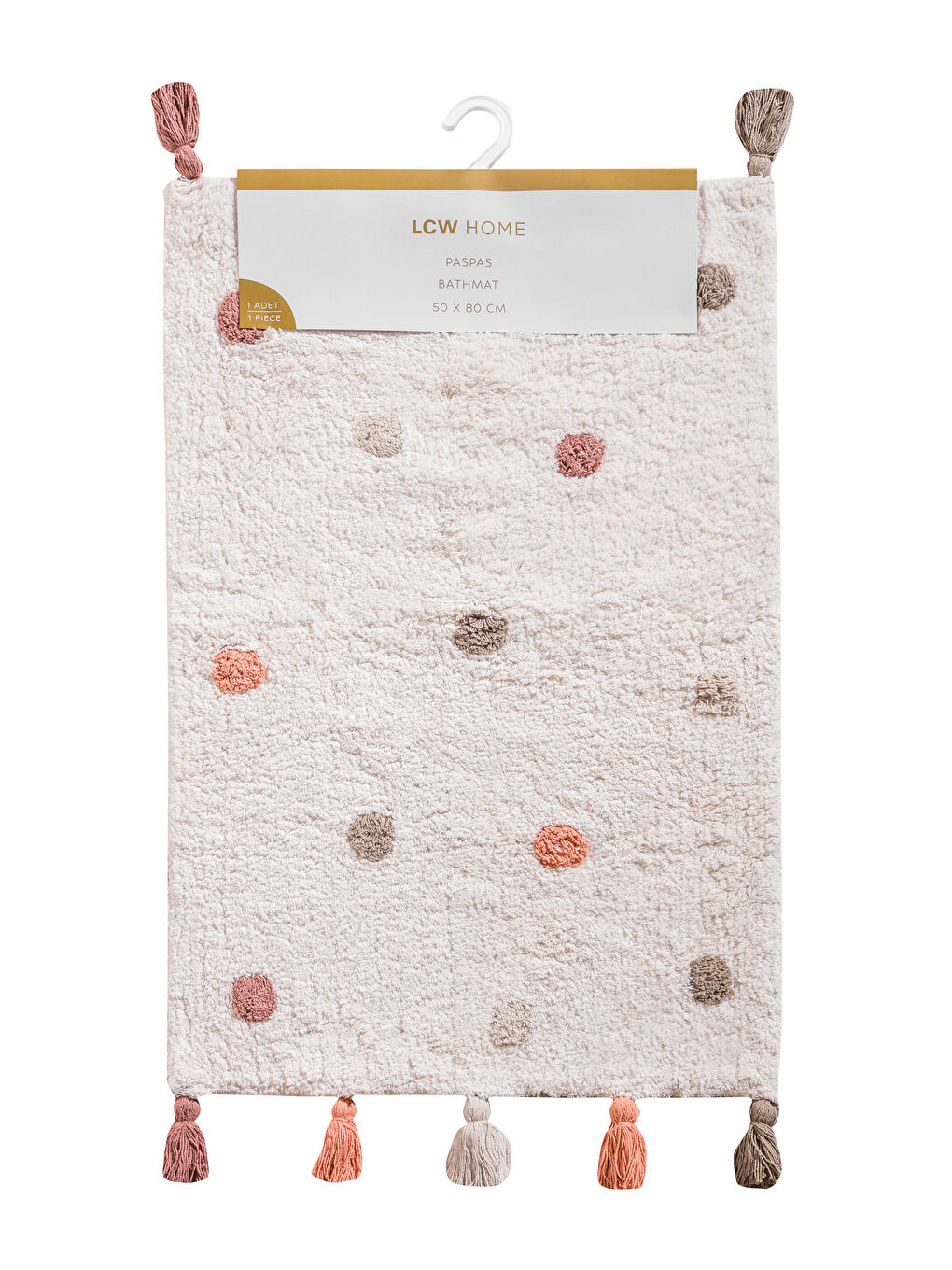 LCW HOME Tasseled Bath Mat 50x80 Cm -W59779Z8-F9C