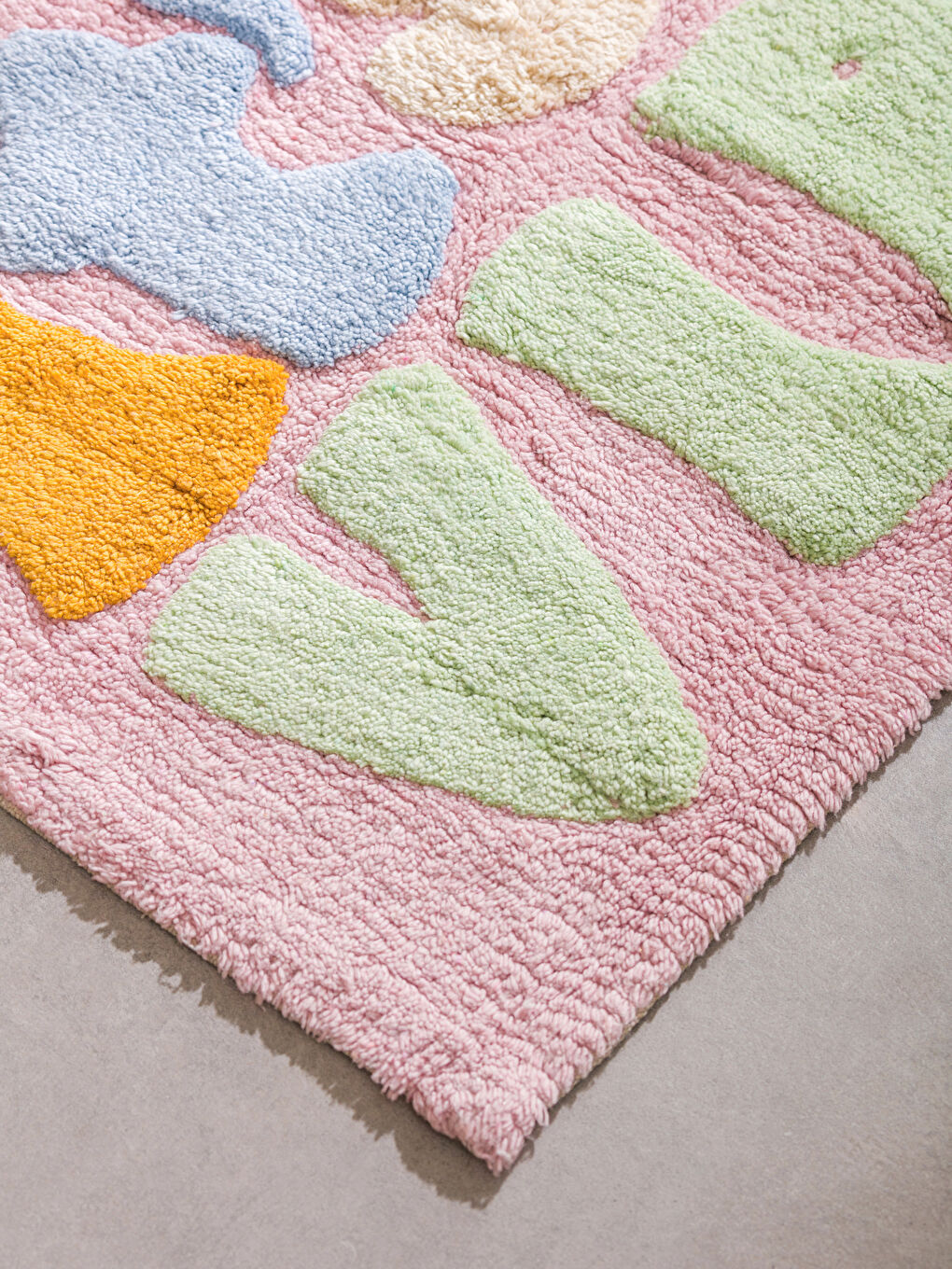 LCW HOME Embroidered Text Bath Mat 50x80 cm -W59797Z8-F9C