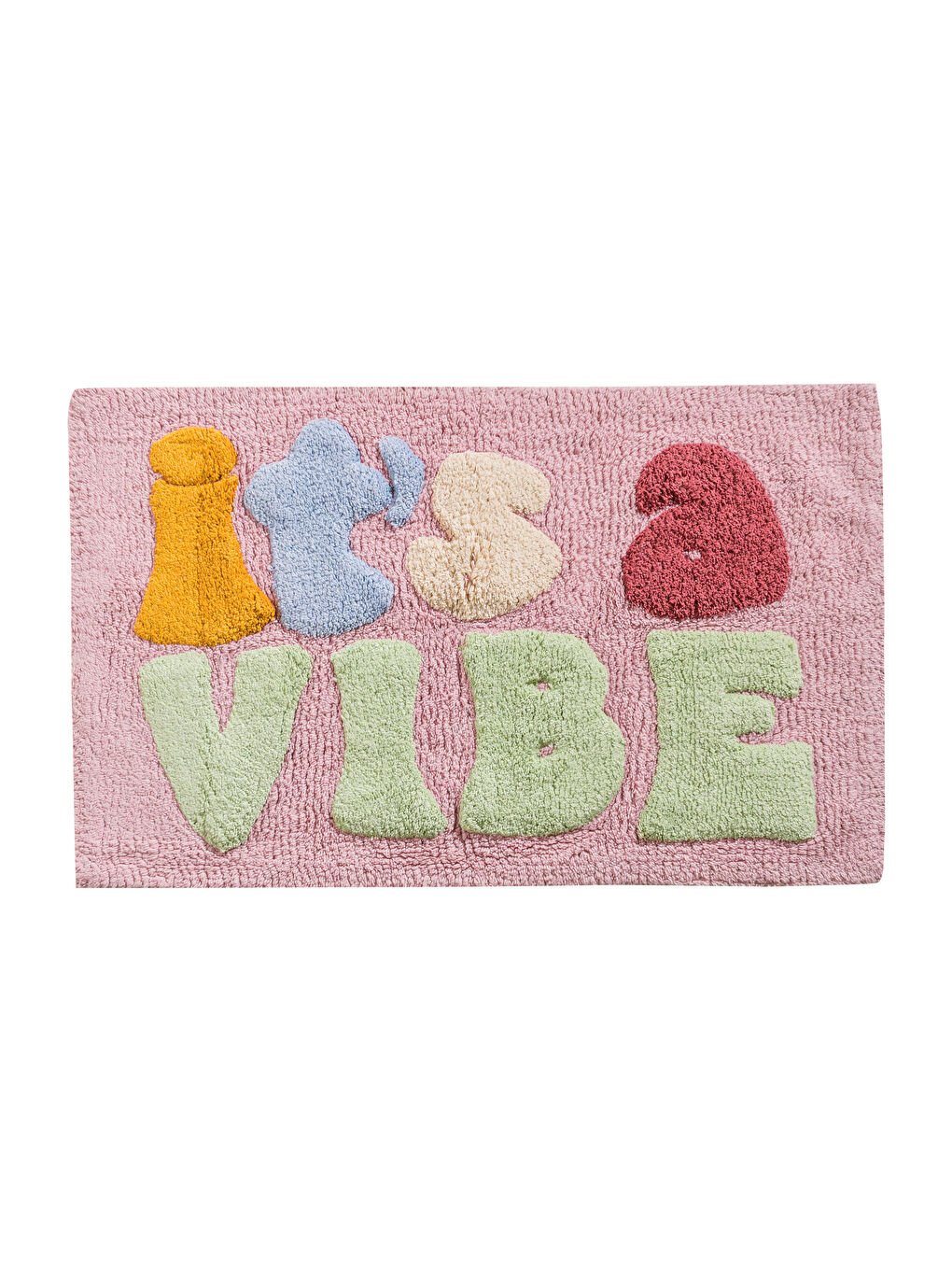 LCW HOME Embroidered Text Bath Mat 50x80 cm -W59797Z8-F9C