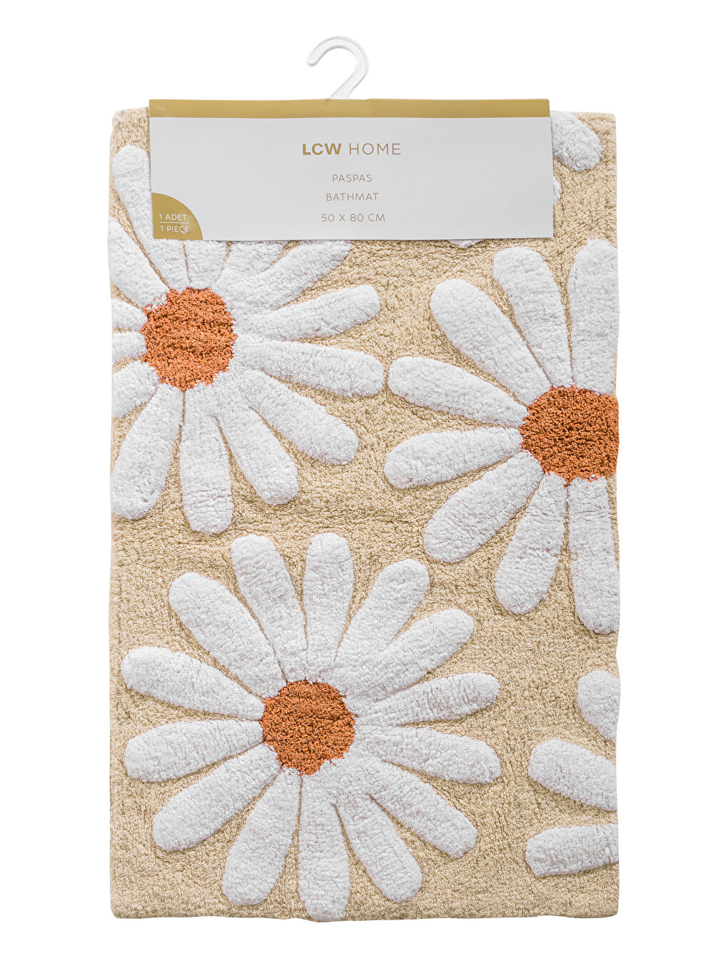 LCW HOME Floral Embroidered Bath Mat 50x80 cm -W59799Z8-LQB