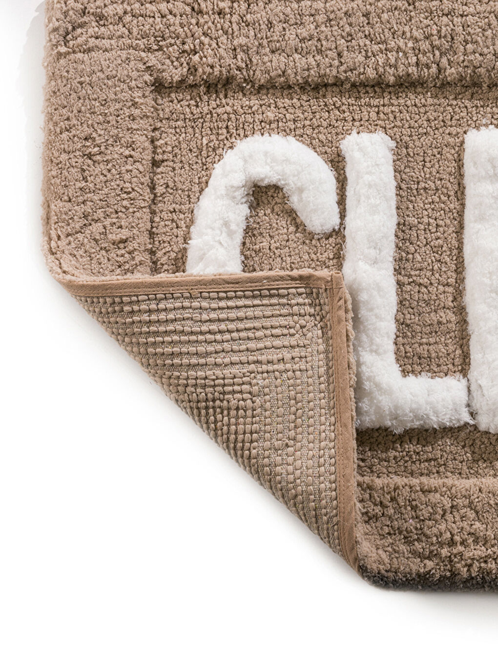 LCW HOME Embroidered Text Bath Mat 50x80 cm -W59976Z8-DEE