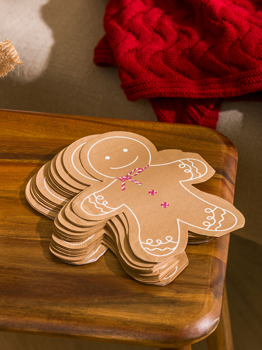Cookie Man Figure Printed Napkin 20 Pack-1