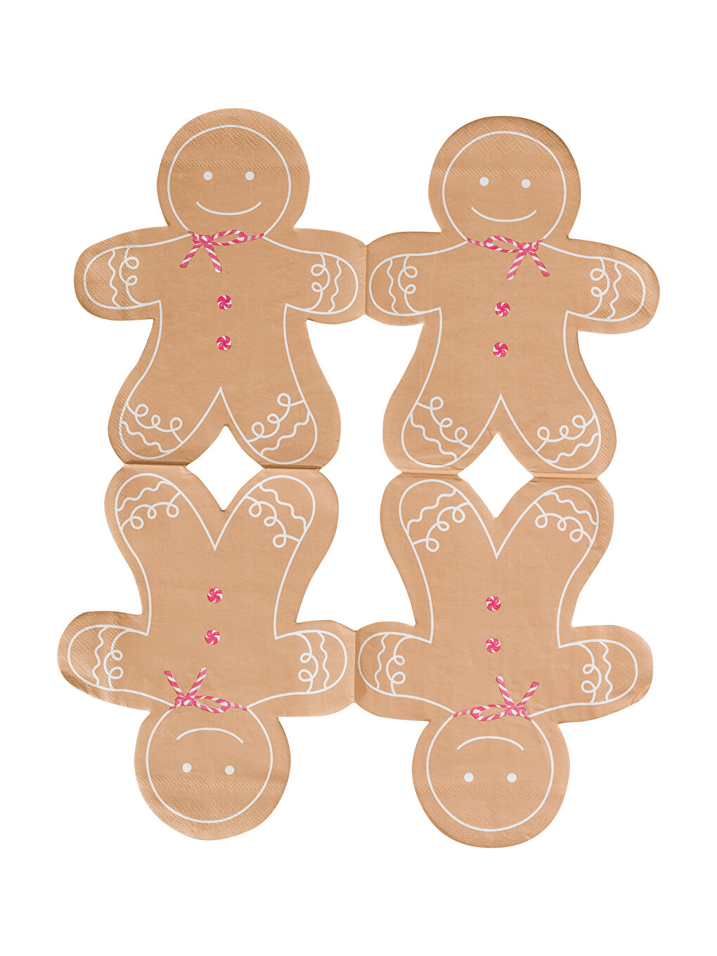 Cookie Man Figure Printed Napkin 20 Pack-3