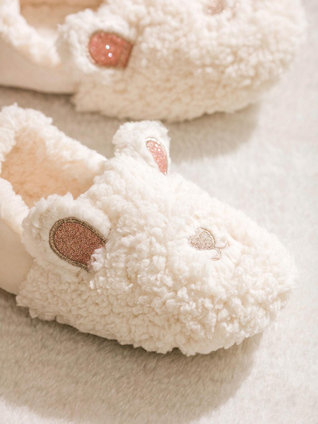 Woman ECRU Home Slippers-2