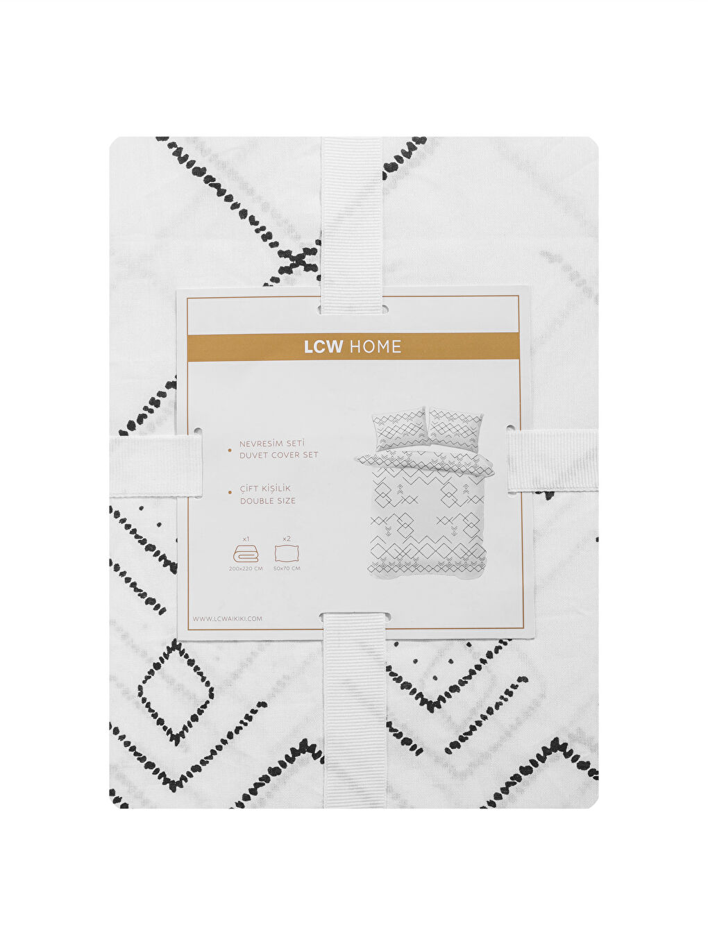 LCW HOME سێتی کەڤەری دووانە پەڕۆی نەخشدار -W5AJ28Z8-LQJ