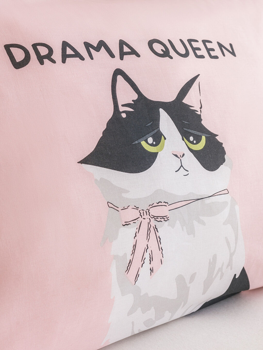 Мысық бейнеленген мақта жастық тысы 2 данадан тұратын 50x70 см-2