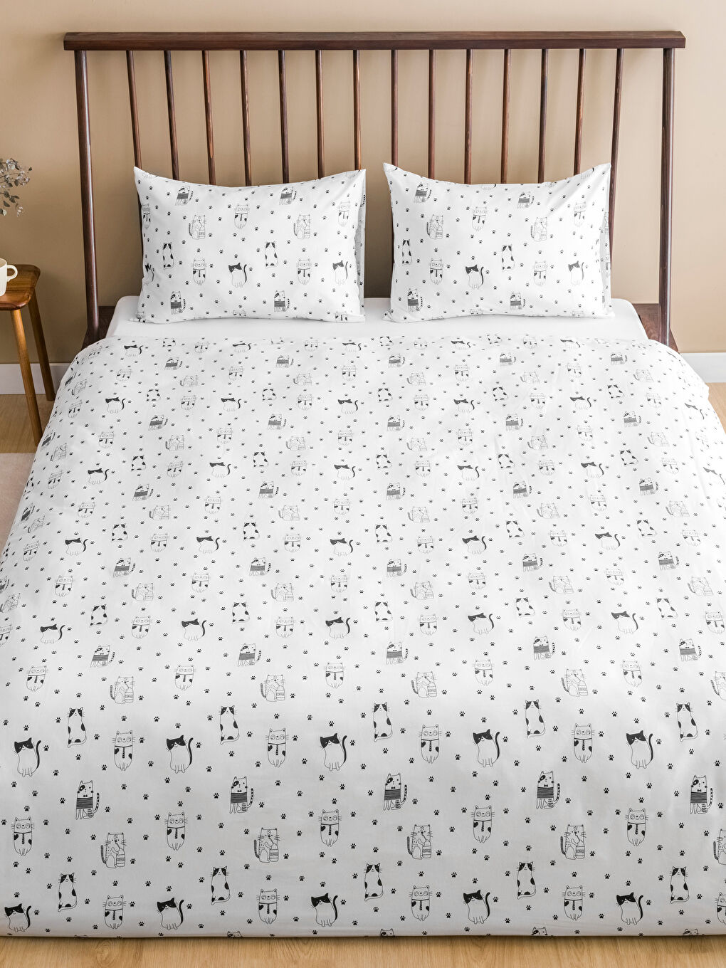LCW HOME سێتی کەڤەری دووانە پەڕۆ ڕه‌ش -W5AK13Z8-LQJ