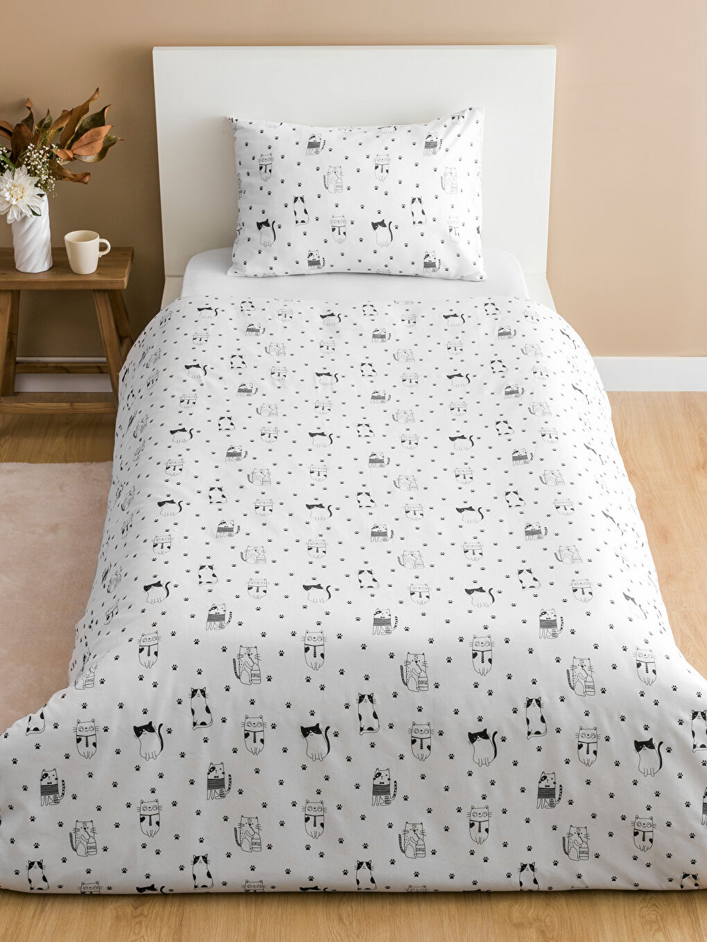 LCW HOME سێتی کەڤەری تاکە پەڕۆ تێكه‌ڵاو -W5AK69Z8-F9C