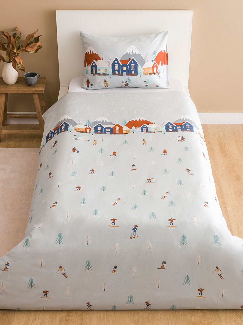 Printed Single Duvet Cover Set-1