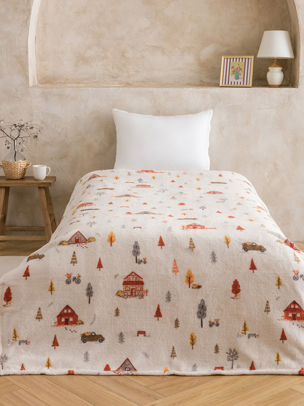LCW HOME بەتانی تاک چاپکراو 150x220 cm -W5AQ07Z8-YJ9