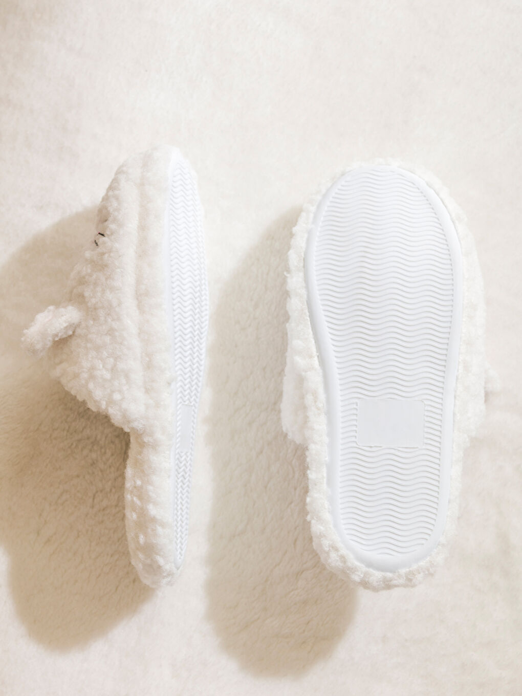 Woman WHITE Home Slippers-3