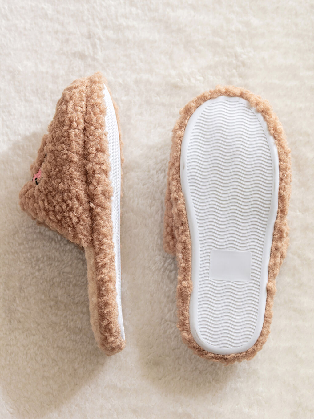 Bear Teddy Embroidered Women's Home Slippers-3