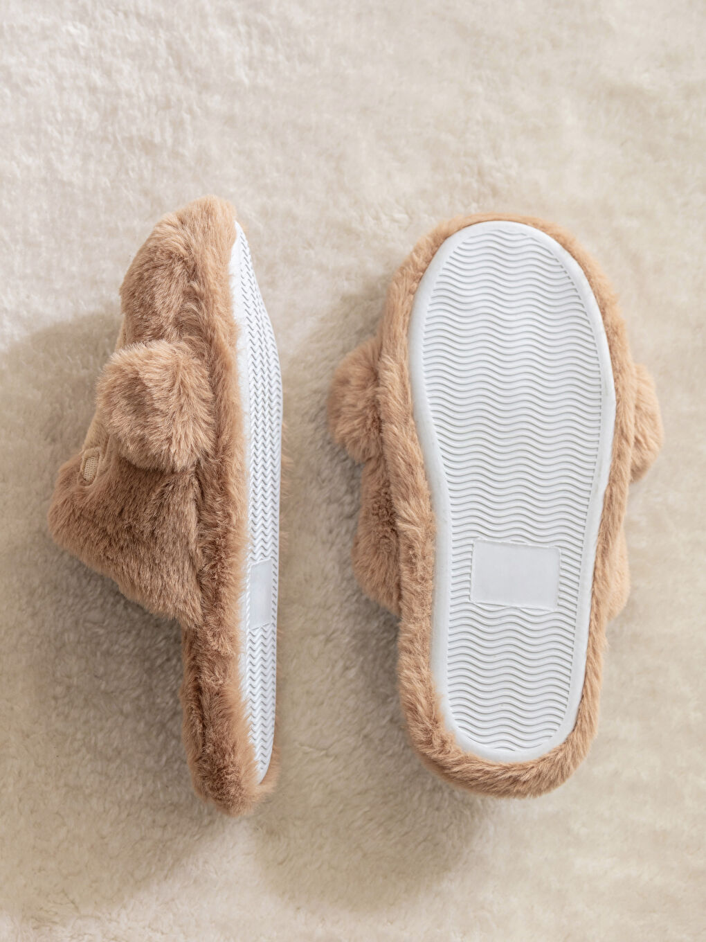 Bear Teddy Embroidered Women's Home Slippers-3