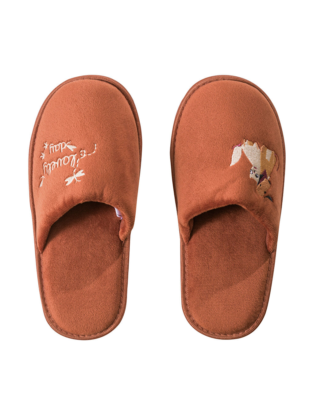 Woman BROWN Home Slippers-5