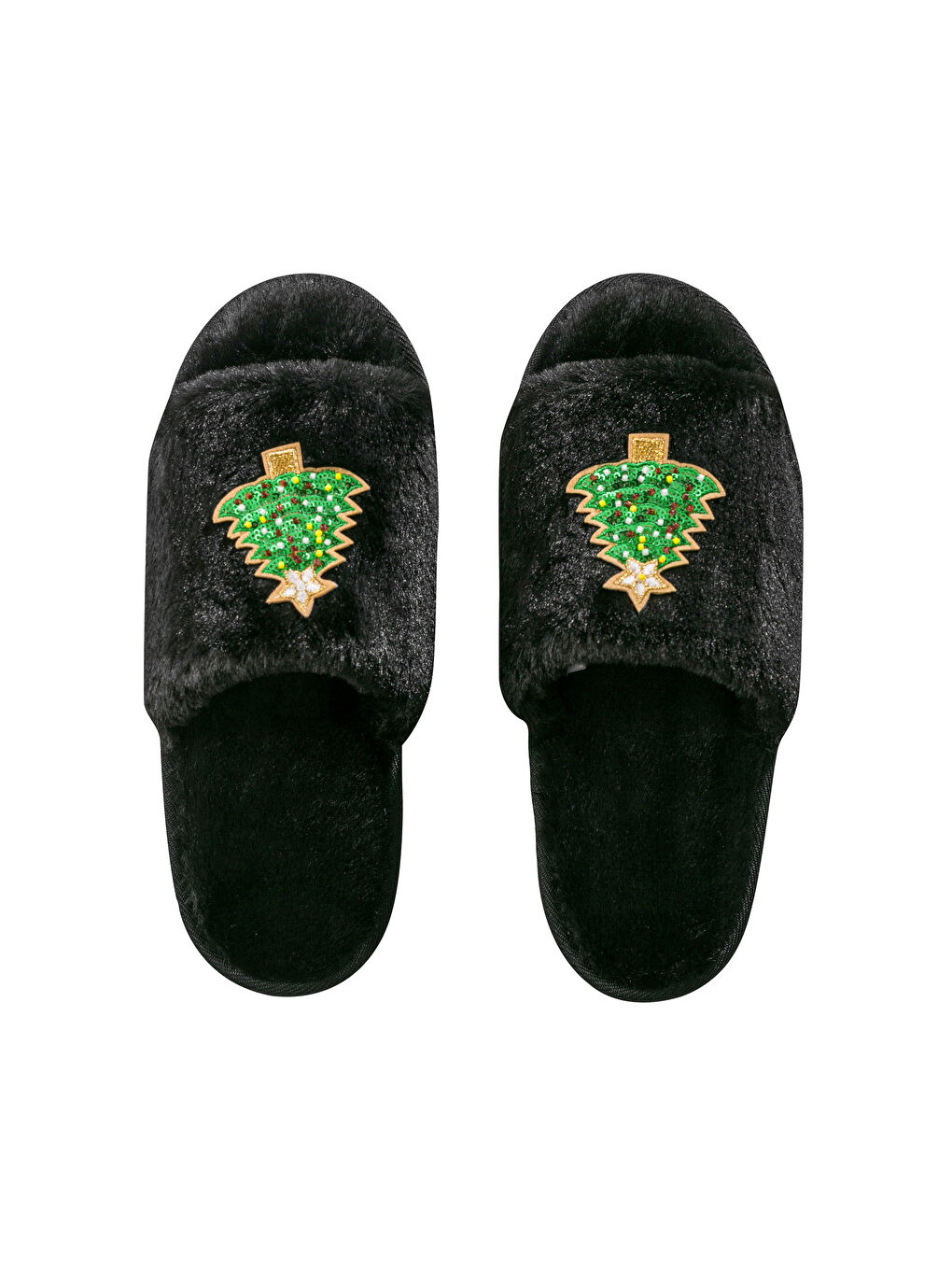 Woman BLACK Home Slippers-5