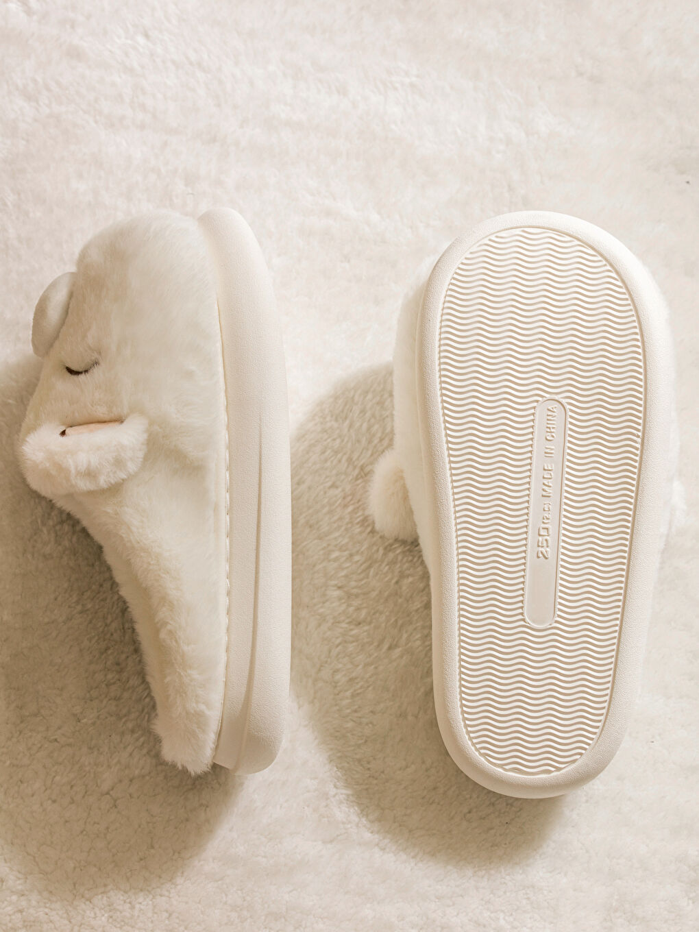 Woman ECRU Home Slippers-3