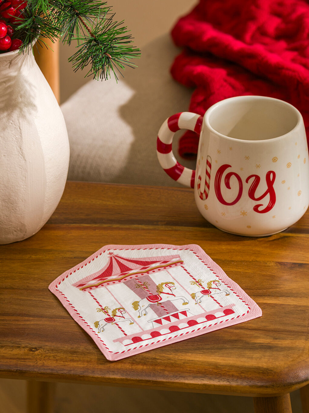 Carousel Printed Paper Napkin 20 Pack