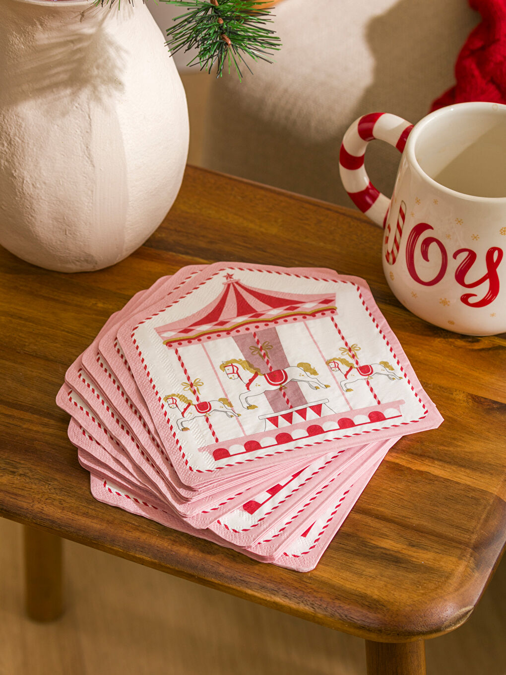 Carousel Printed Paper Napkin 20 Pack-1