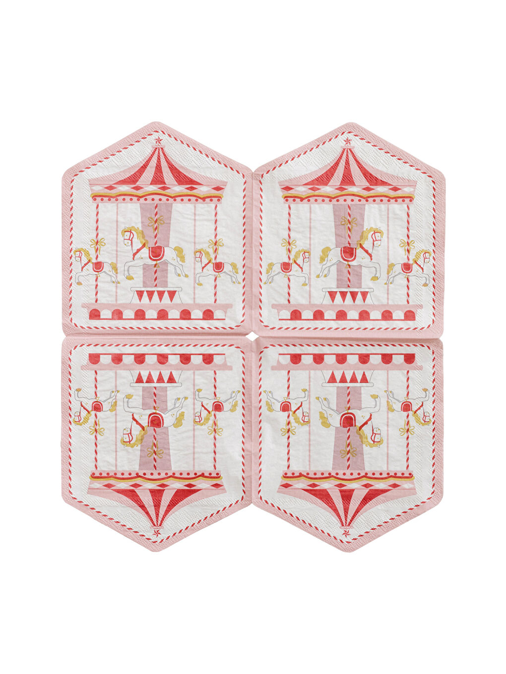 Carousel Printed Paper Napkin 20 Pack-3