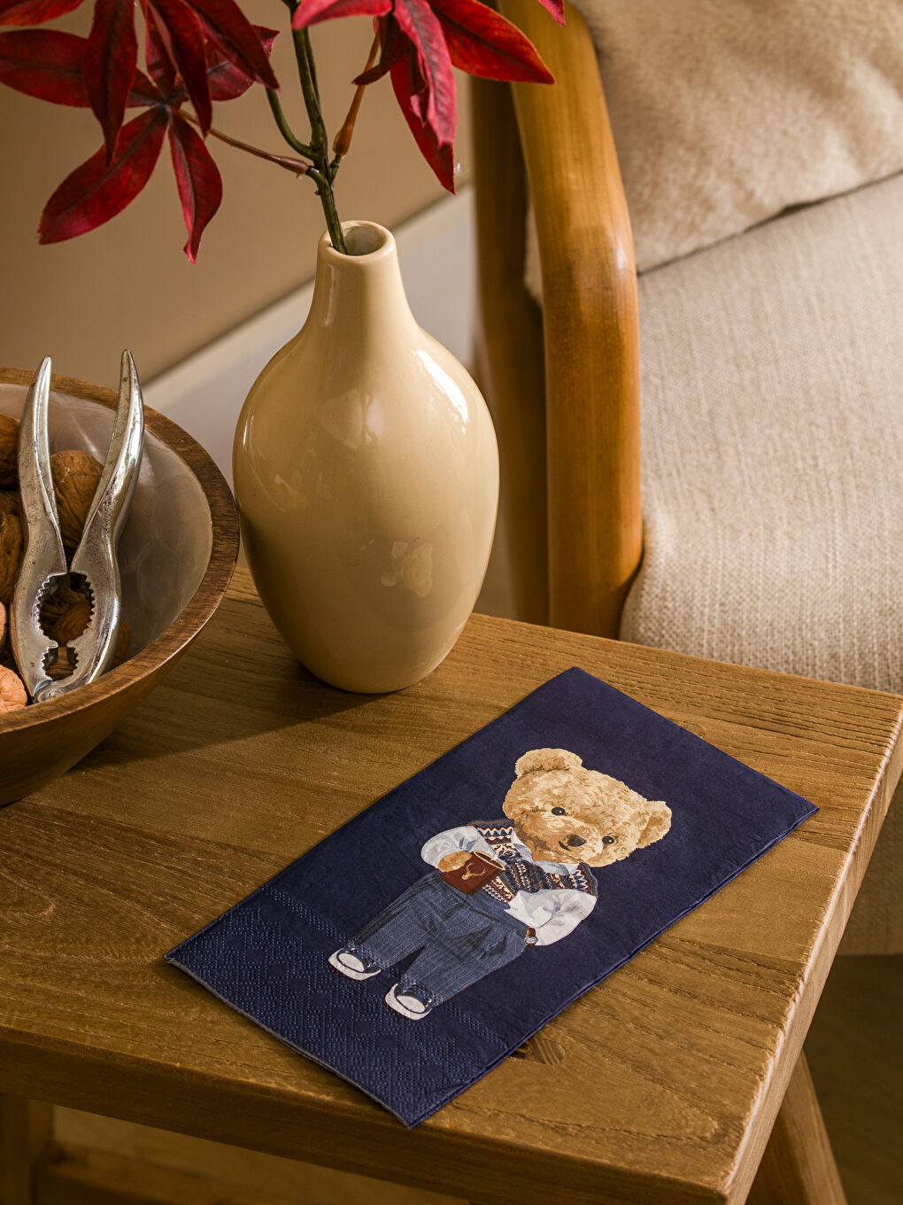 Teddy Bear Printed Paper Napkins 20 Pieces