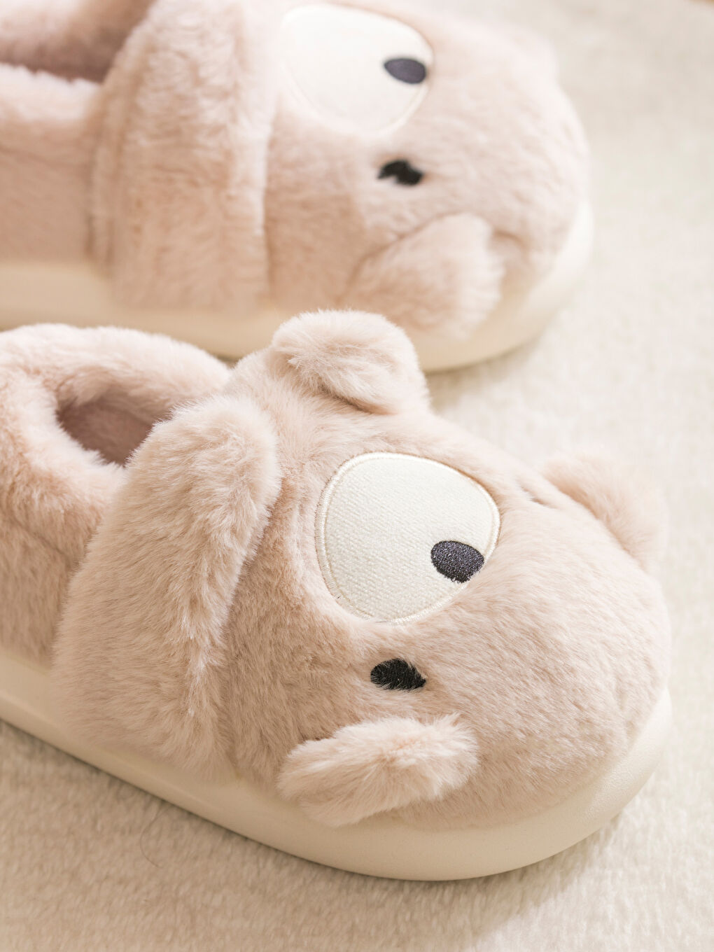 Bear Figured Women's Home Slippers-2