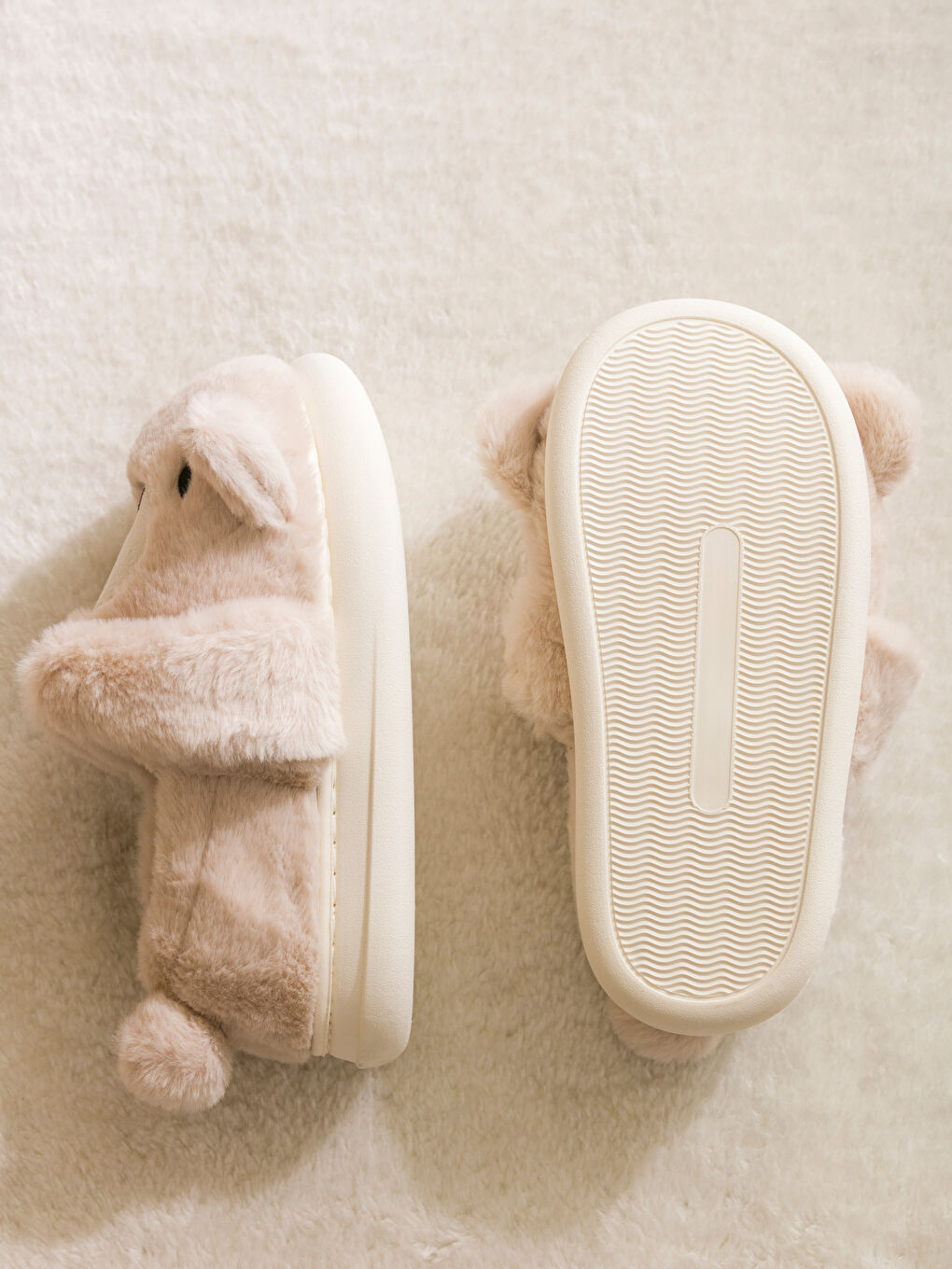 Bear Figured Women's Home Slippers-3