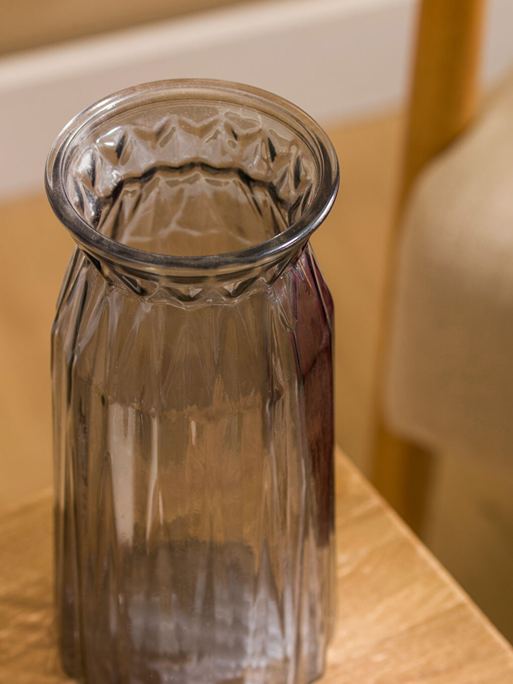 Gri Dekoratif Cam Vazo 24 cm-2