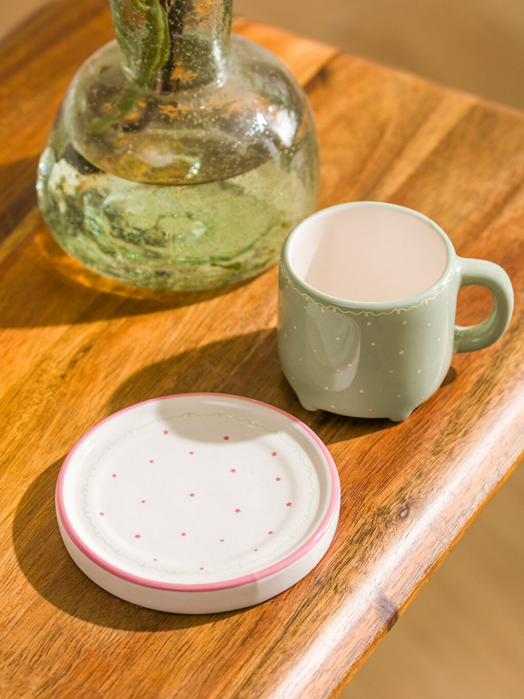 Karışık Kedi Baskılı 2 Kişilik Seramik Kahve Fincan Takımı 80 ml-2