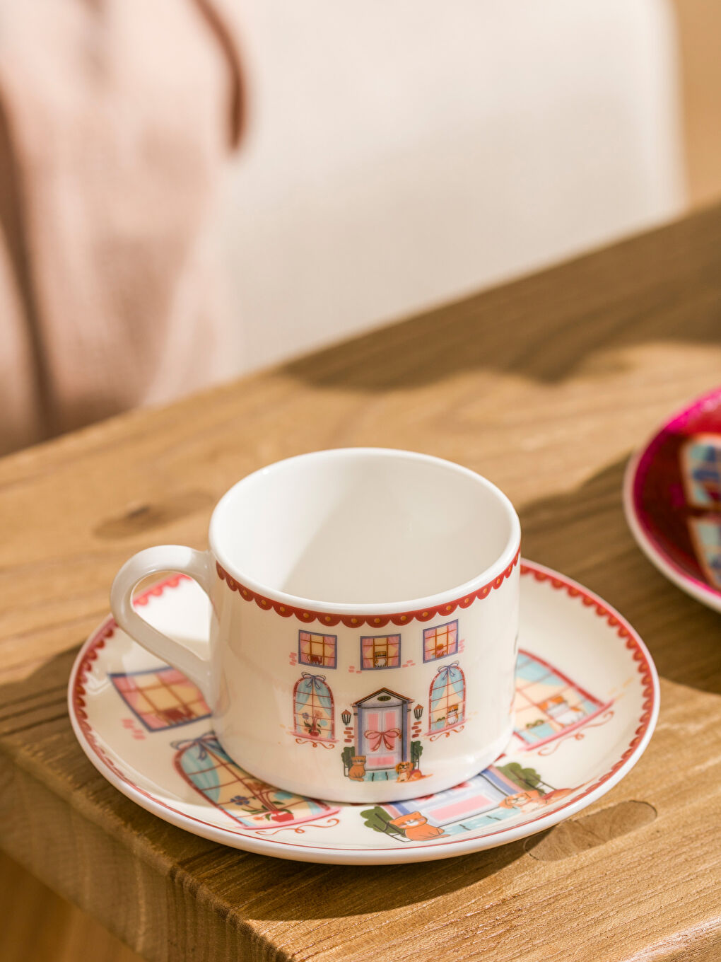 Karışık 2 Kişilik Porselen Kahve Fincan Takımı 90 ml-2