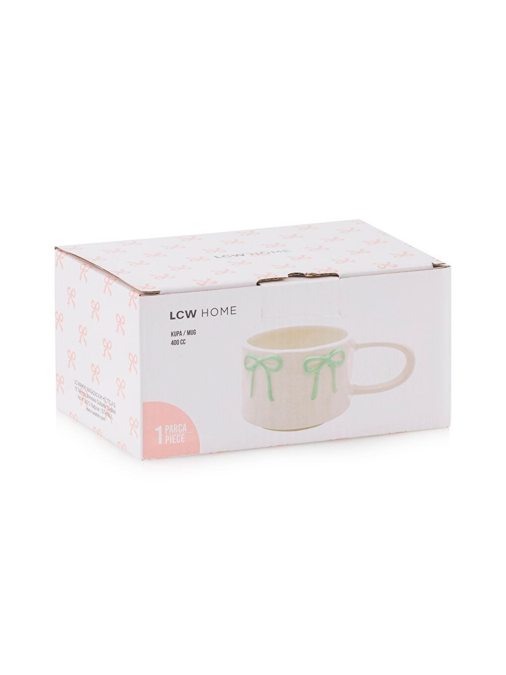 Bow Printed Ceramic Mug 400 ml-3