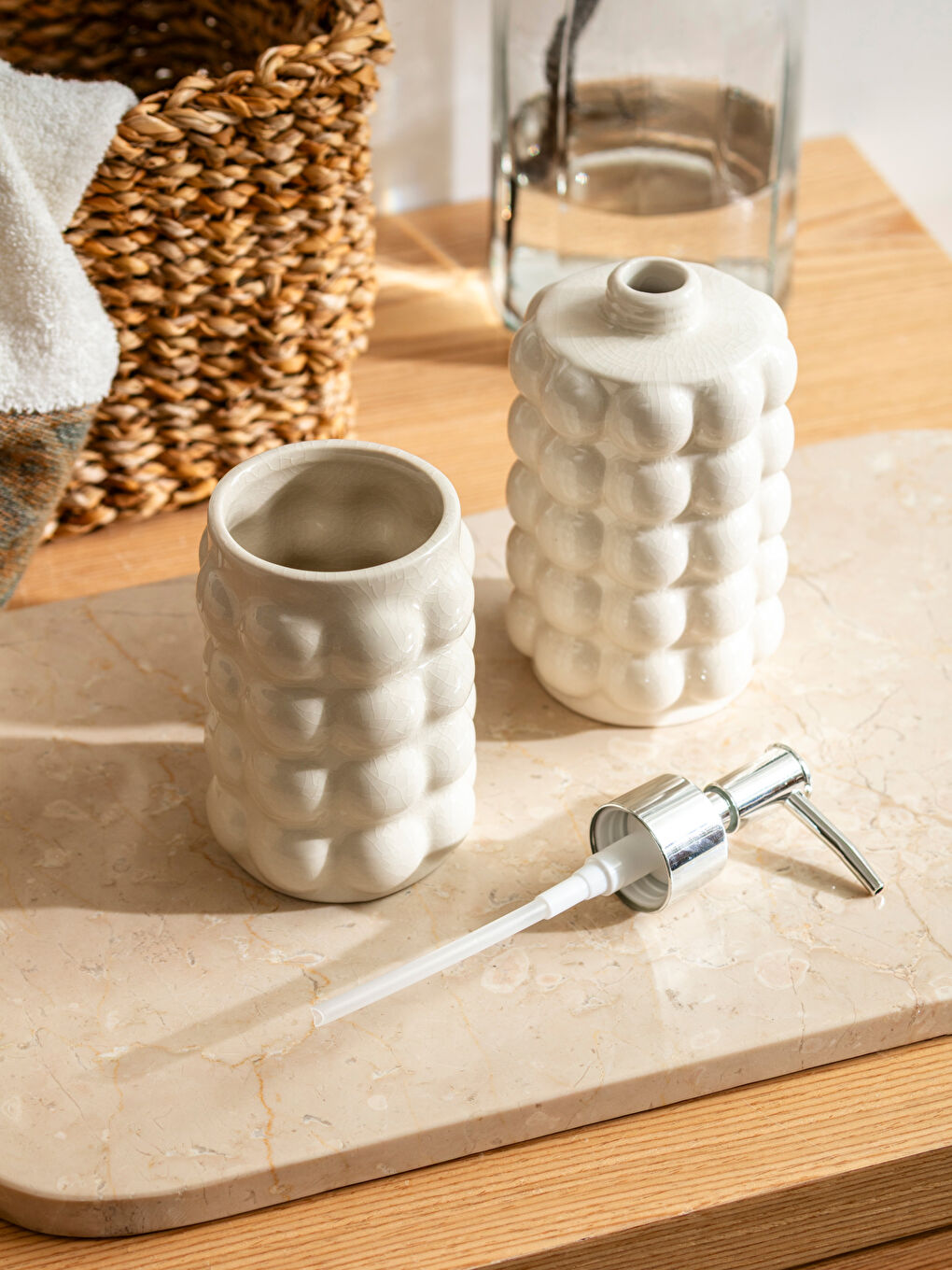 Bej Seramik Banyo Seti 2'li-2