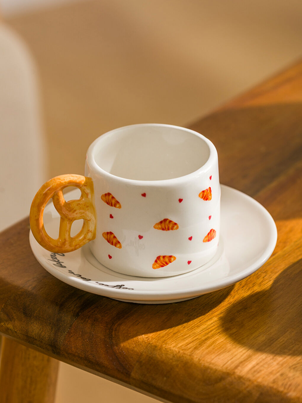 Karışık Baskılı 2 Kişilik Porselen Kahve Fincan Takımı 100 ml-1