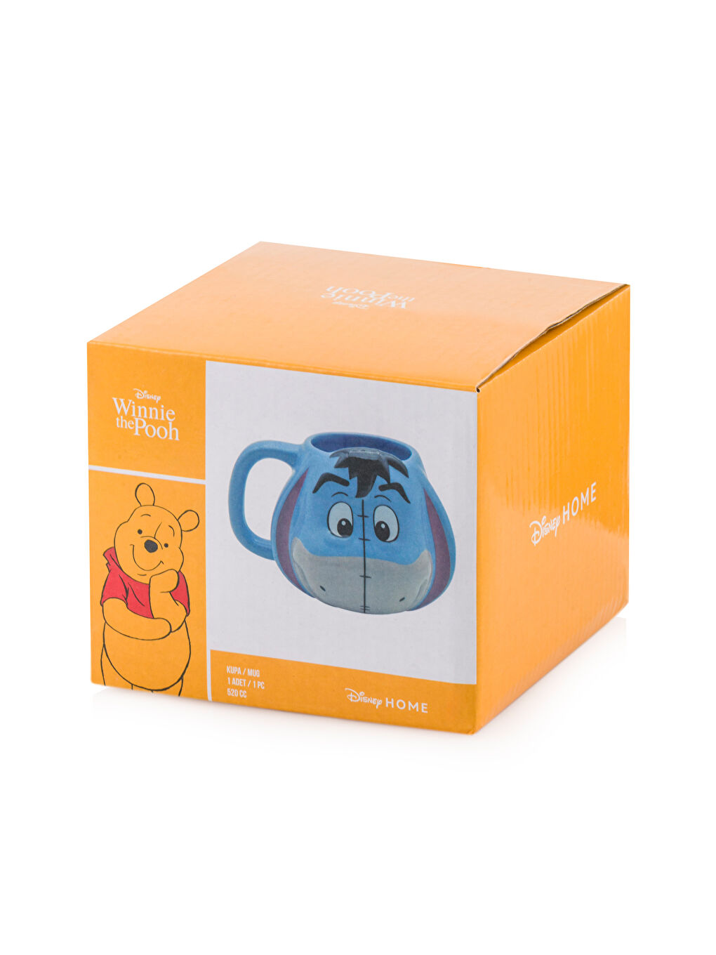 Mavi Winnie The Pooh Eeyore Baskılı Seramik Kupa 520 ml-3