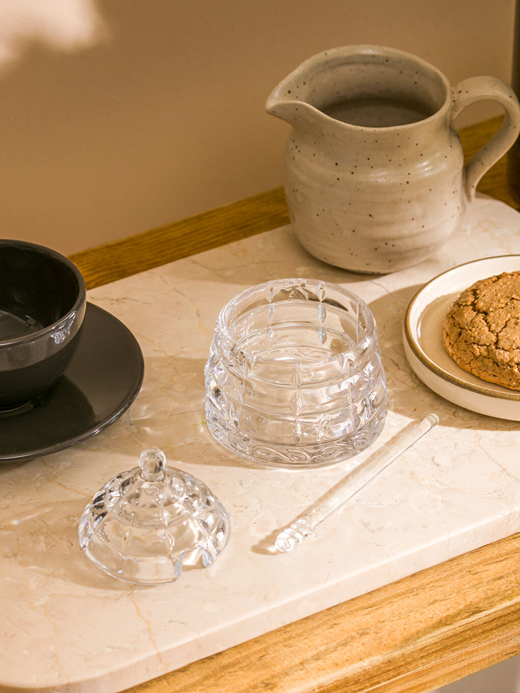 Renksiz Cam Bal Kavanozu 9 cm-2