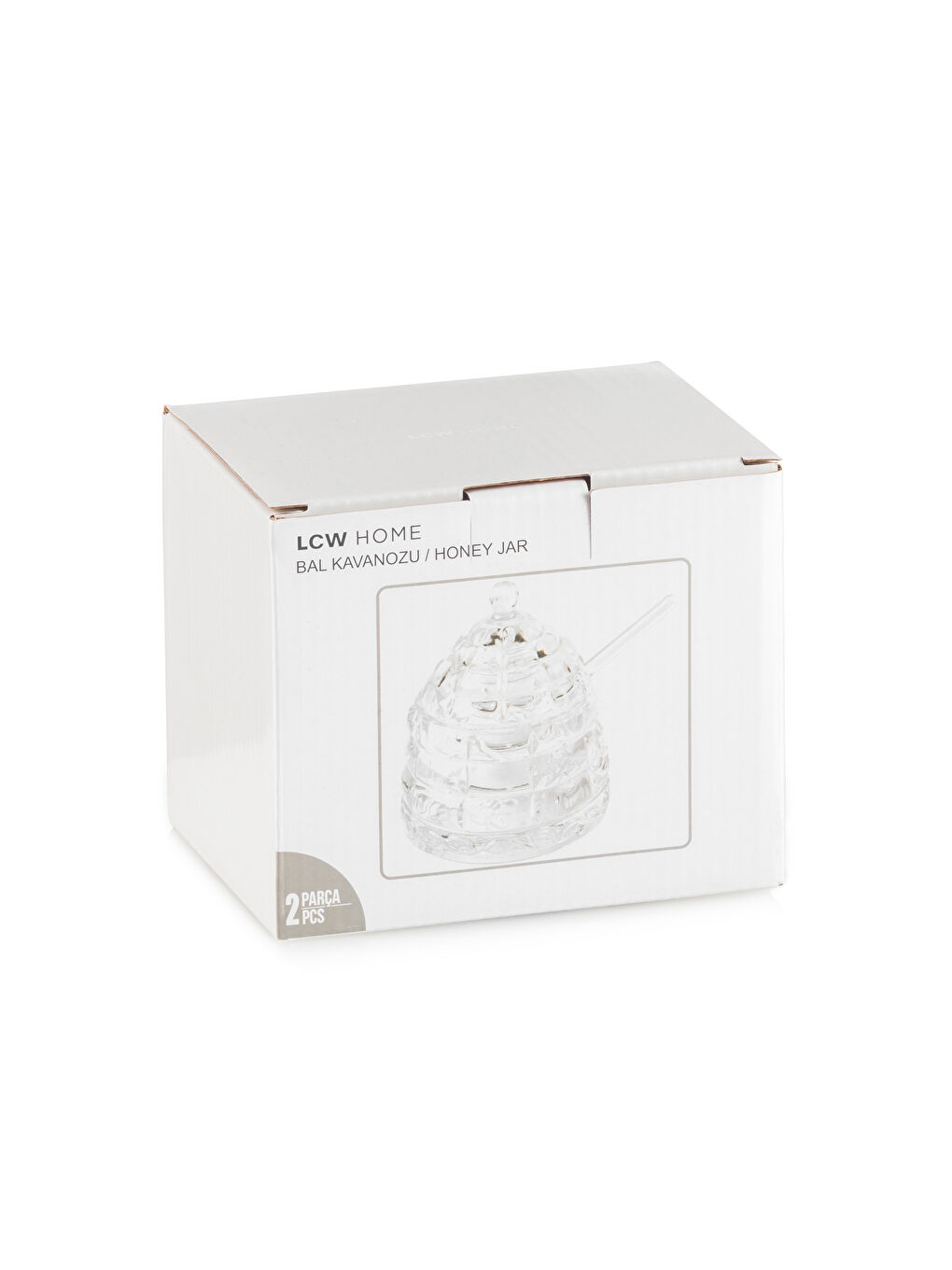 Renksiz Cam Bal Kavanozu 9 cm-4