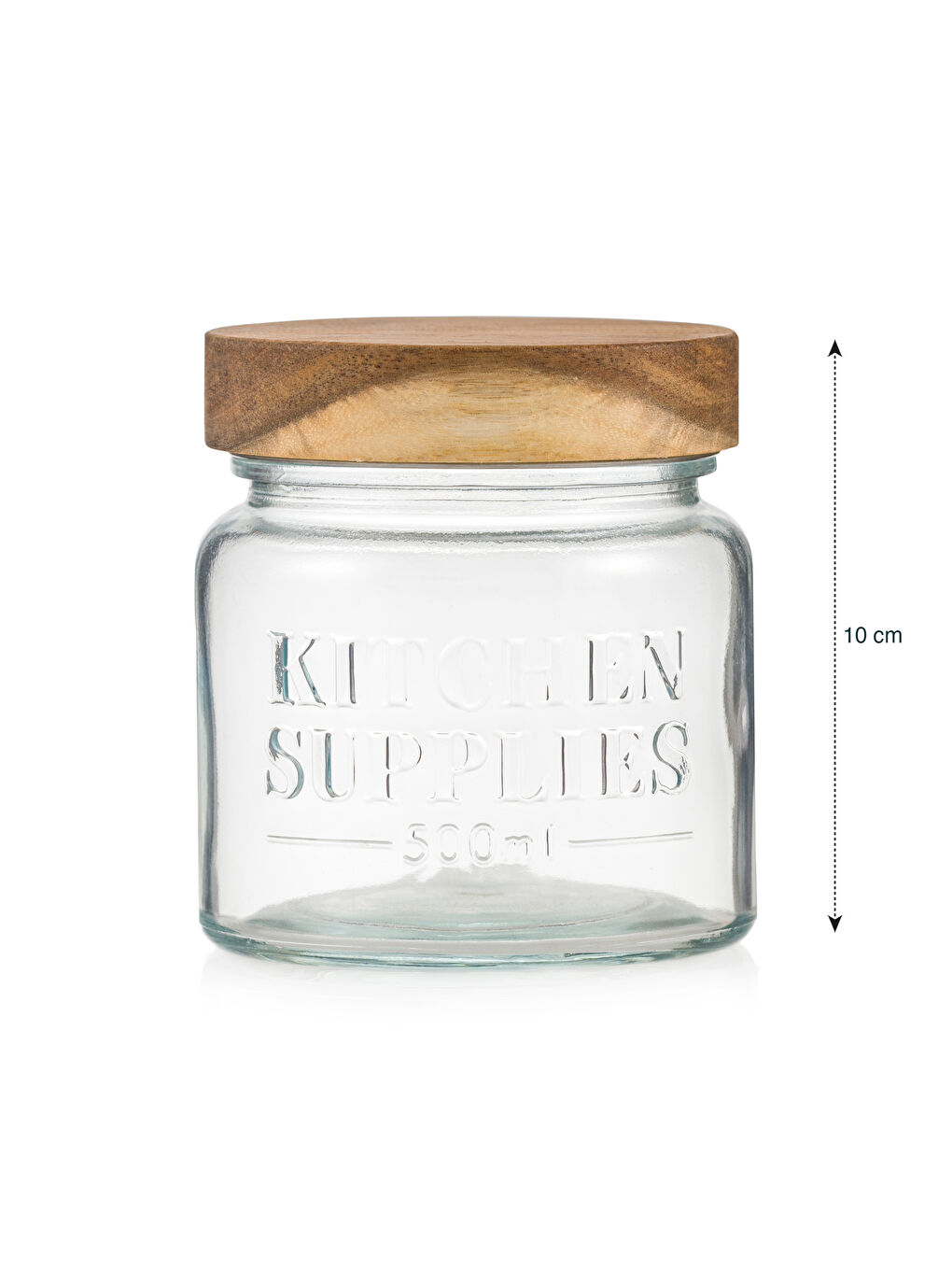 Wooden Lid Glass Jar 500 ml-3