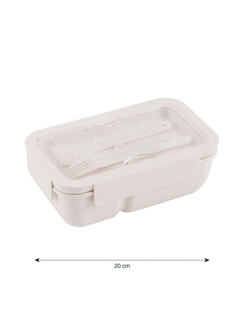 Locking Lid Food Storage Container with Fork and Spoon-3