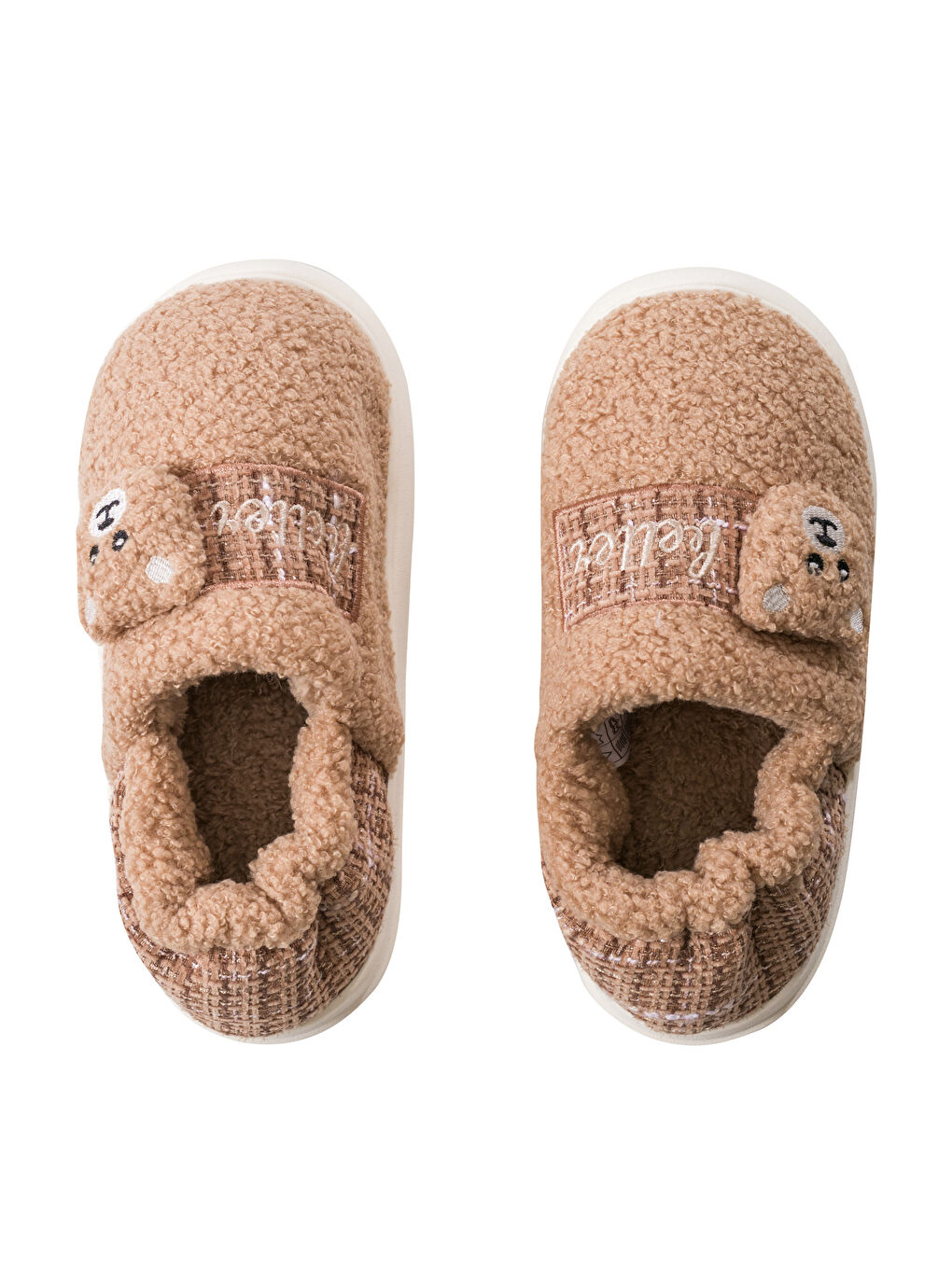 Bear Teddy Embroidered Slippers Women's Home Slippers-5