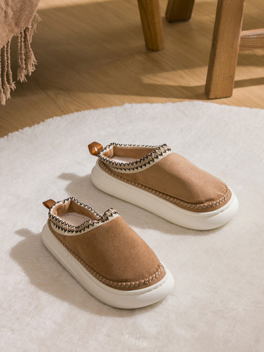 Suede-Look Women's Home Slippers