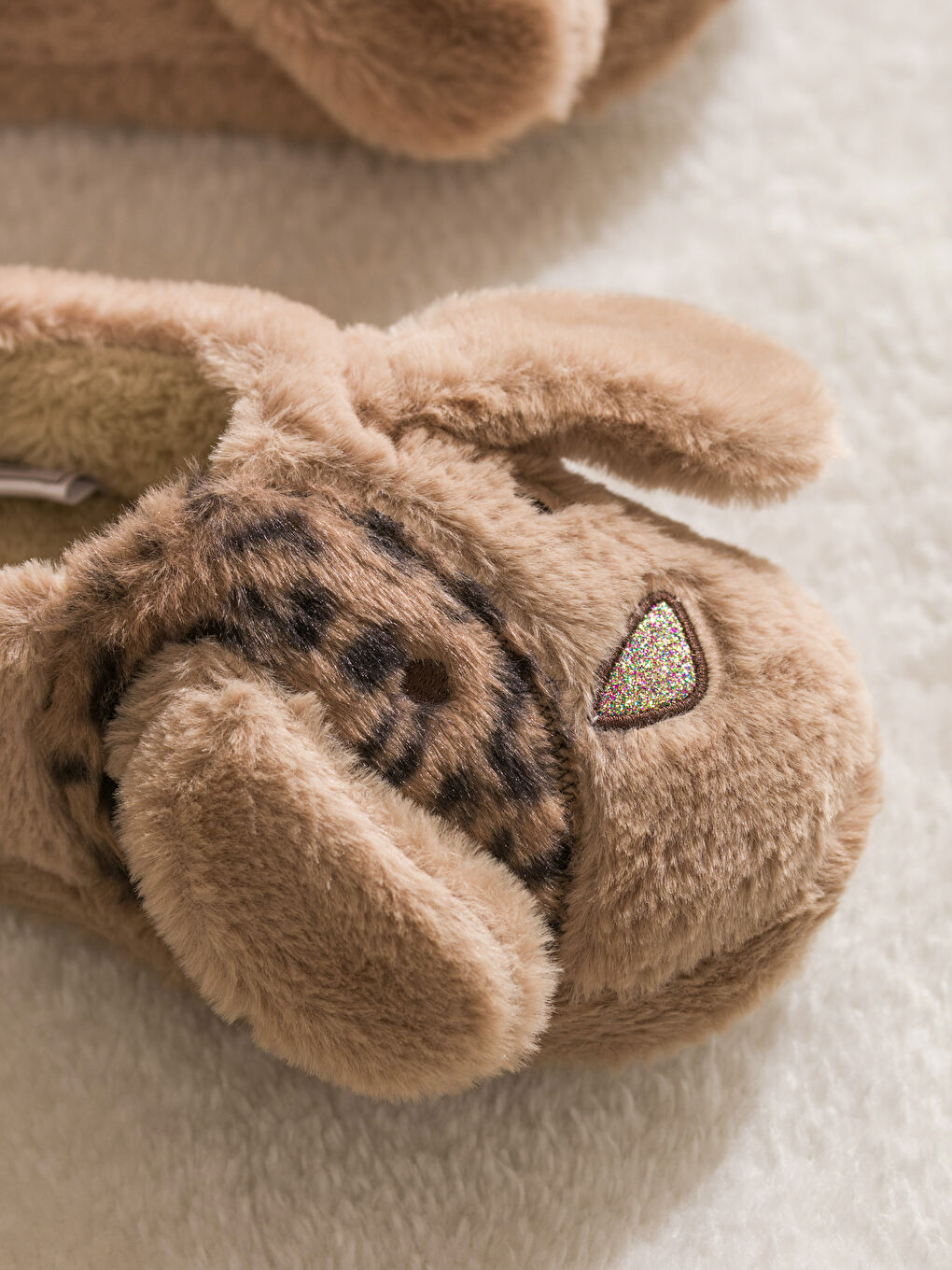 Animal Figured Plush Women's Home Slippers-2