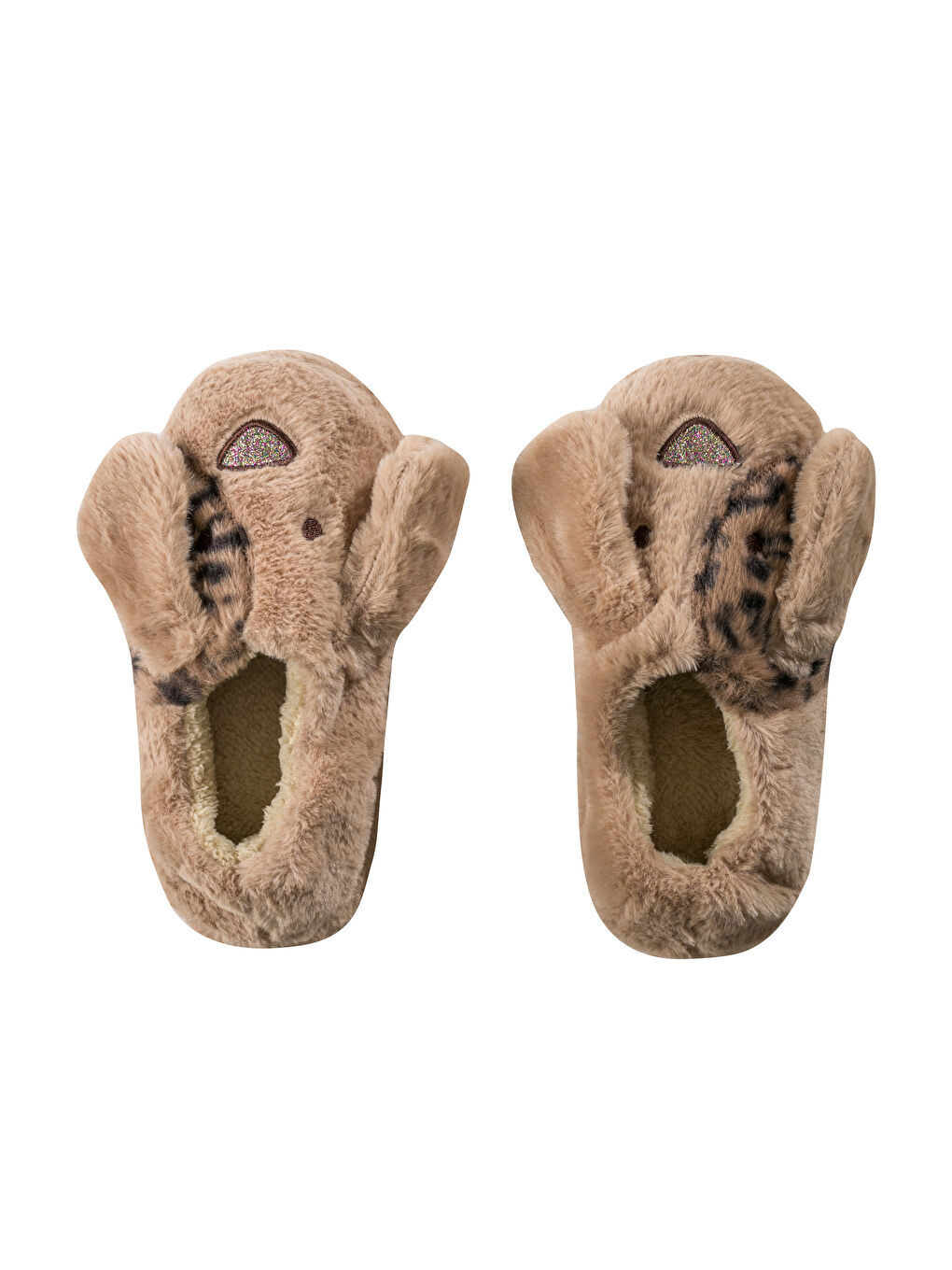 Animal Figured Plush Women's Home Slippers-5