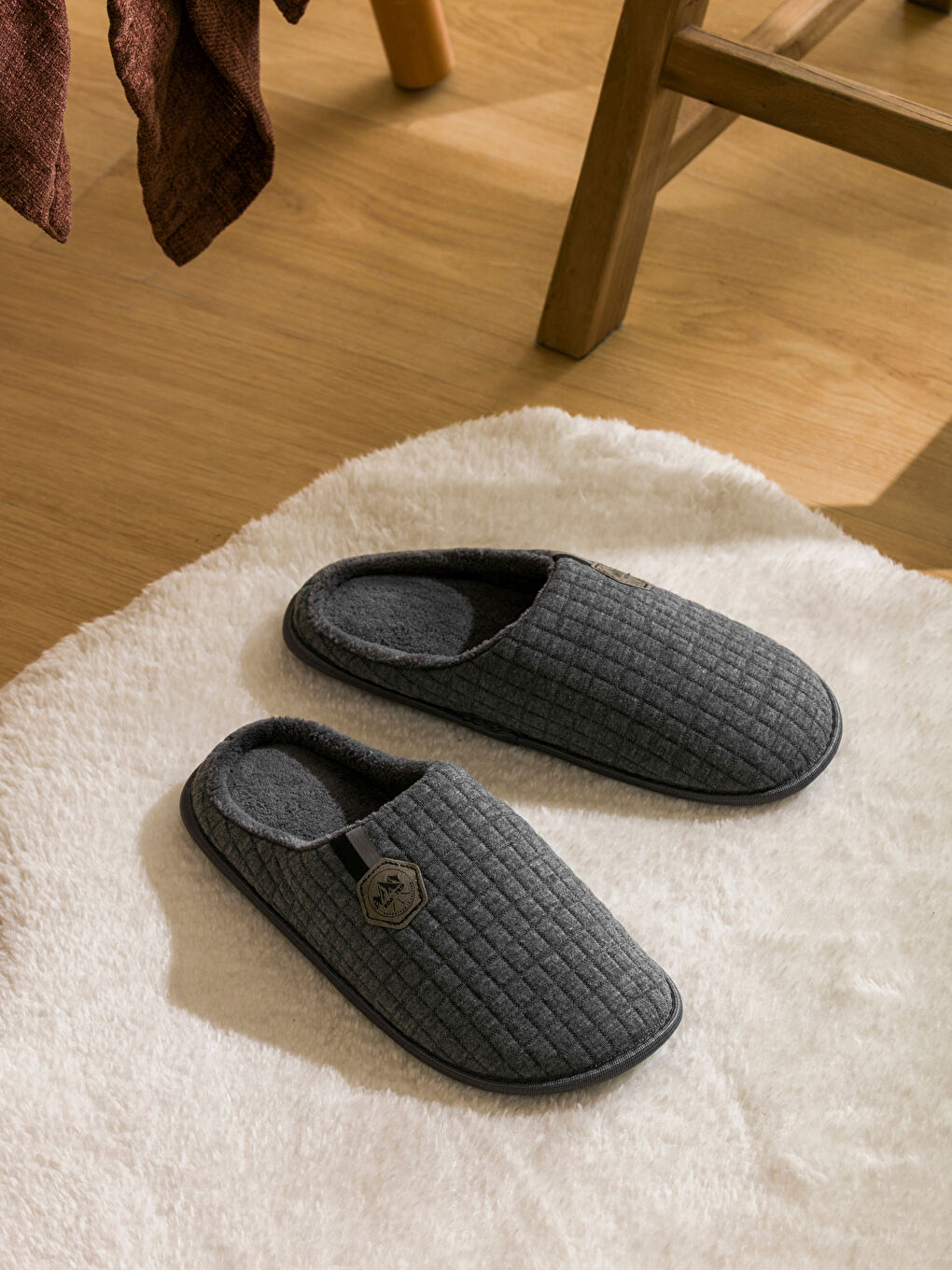 Man GREY Home Slippers-1