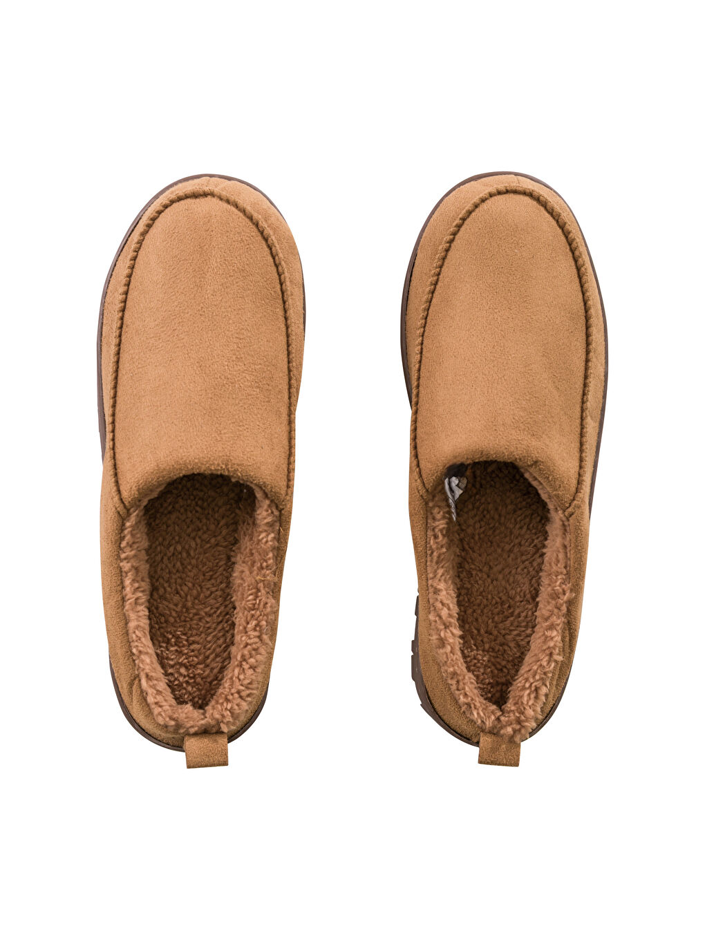 Мужские домашние тапочки с меховой отделкой-5