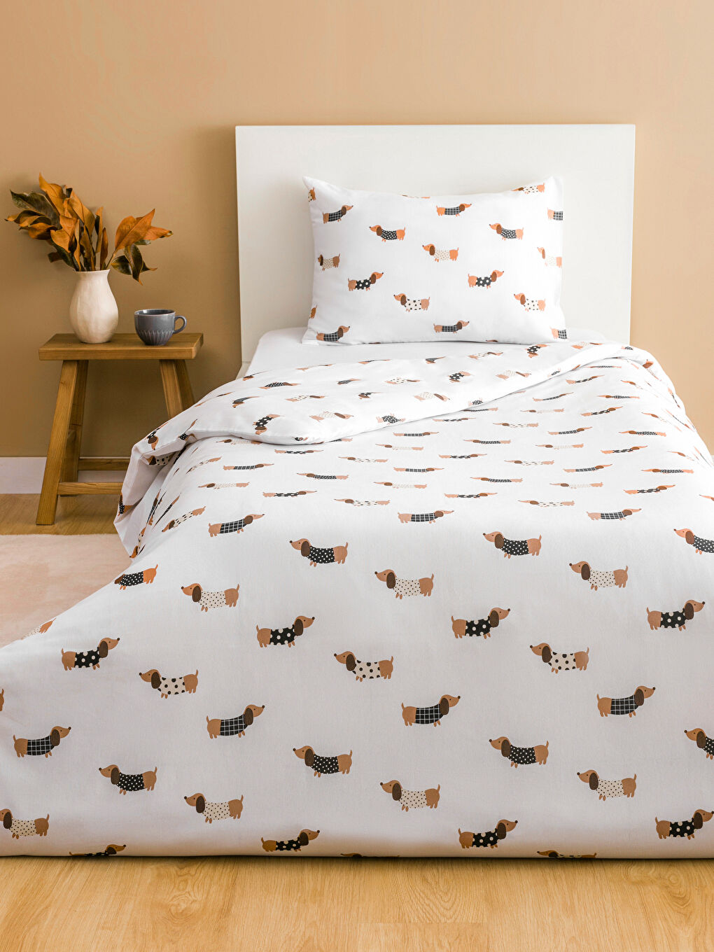 LCW HOME Printed Single Duvet Cover Set -W5CI83Z8-F9C
