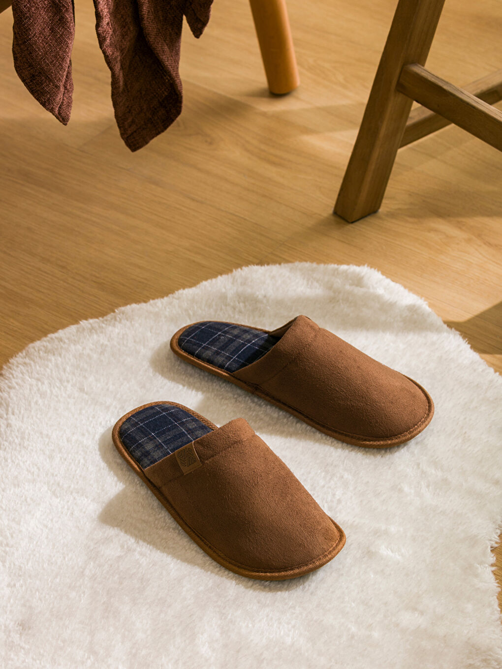 Man BEIGE Home Slippers-1