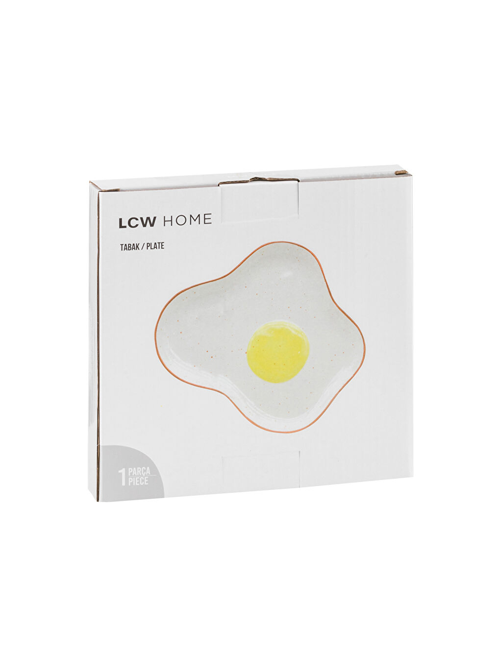 Beyaz Baskılı Seramik Sunum Tabağı 20 cm-3